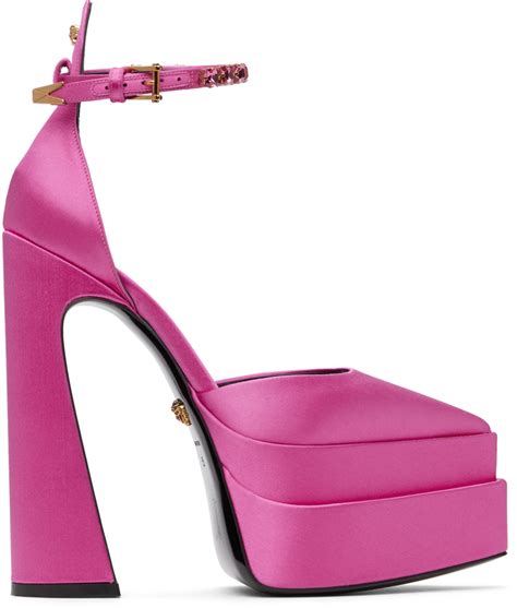 versace high platform heels|Versace platform heels women.